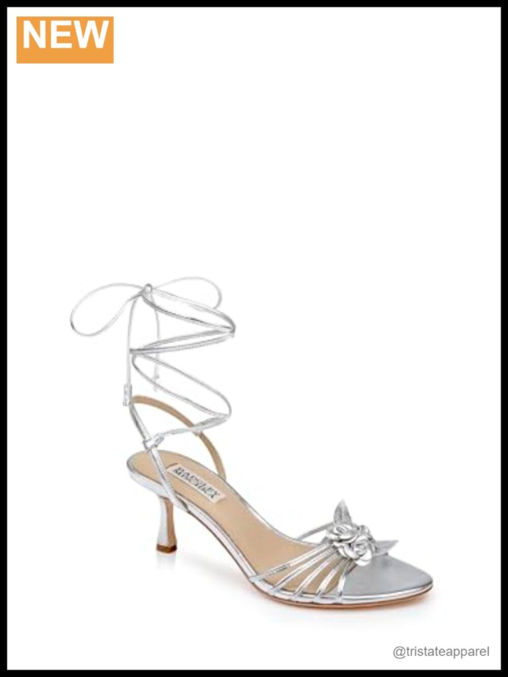 Leather Lined Kitten Heel Lace Up Heeled Sandal Ankle Strap Party Evening